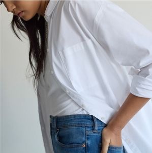 Long sleeve button up tunic shirt (BNWT)